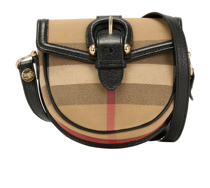 Mini Crossbody Bag, &pound;175, Handbags, Beige, Canvas, Front view